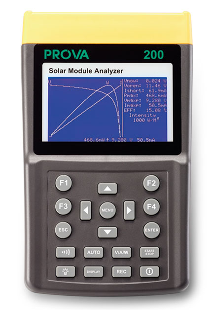 PROVA-200A-24 (24V / 600mA) 태양 전지, 태양 광 효율 및 IV Curve 특성 측정기