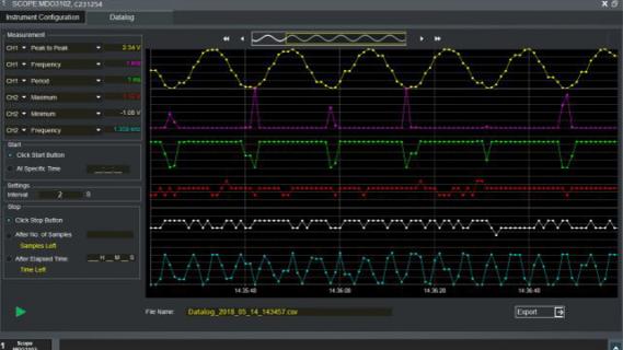 오실로스코프용 TekBench™ 컨트롤 소프트웨어